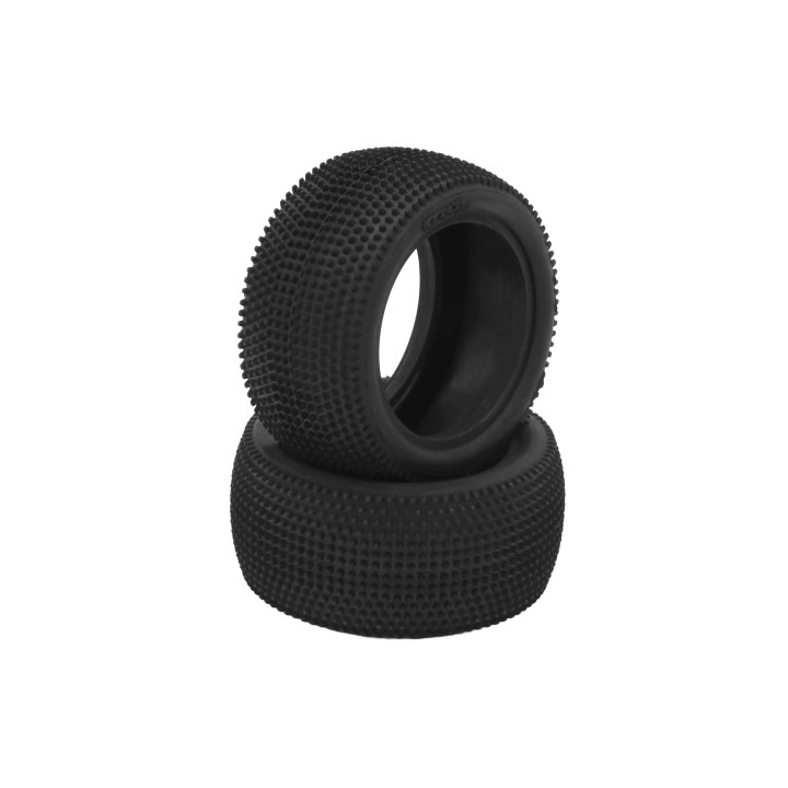 HR003-0621 Hot Race Pair 1/10 Tyres V1 Carpet 4Wd/2Wd Rear Soft/Med