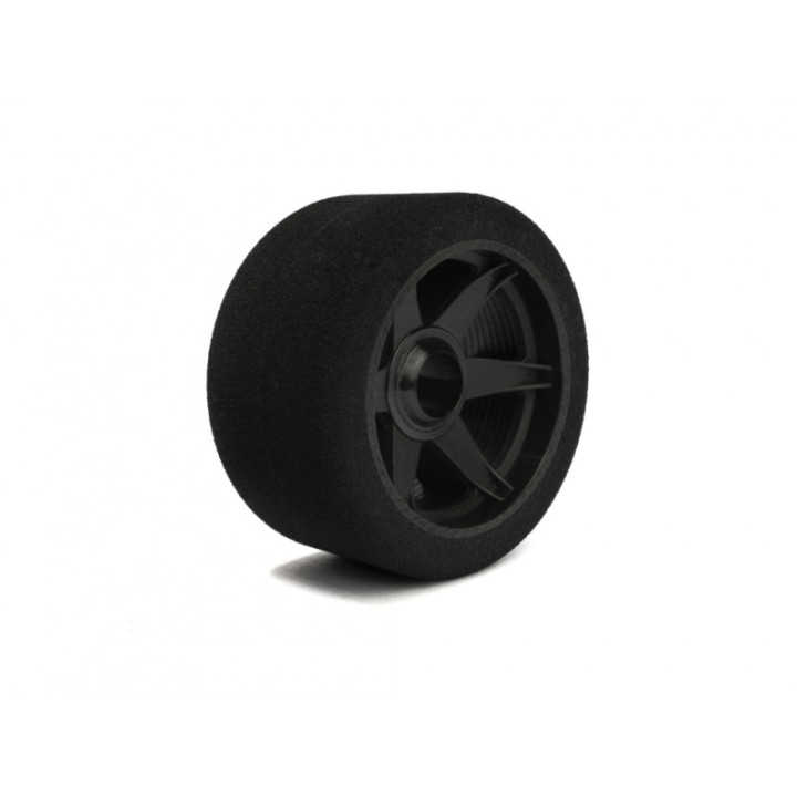 HR004-0161-69 Hot Race Pair Of Front Tyres 1/8 69mm Shore 45 Carbon