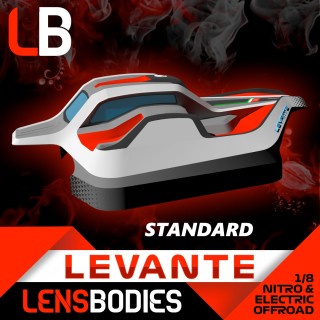 HRLB08LVT-S Hot Race 1/8 Offroad Body Levante Standard Weight