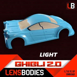 HRLB2.0GHL-L Hot Race 1/10 Onroad Body Ghibli 2.0 Light Weight