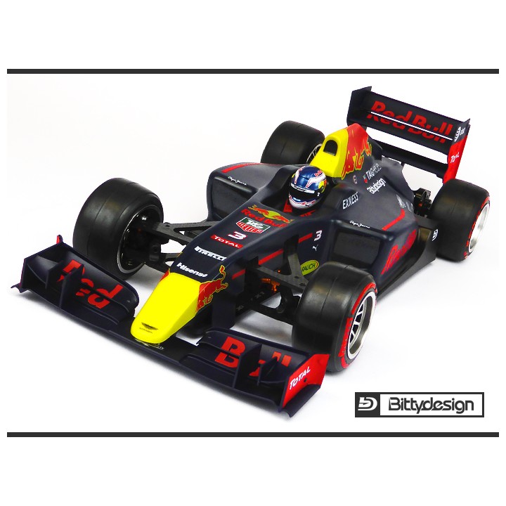 BDF1-T6R Bittydesign F1 Type-6R 1/10 Clear Body Light