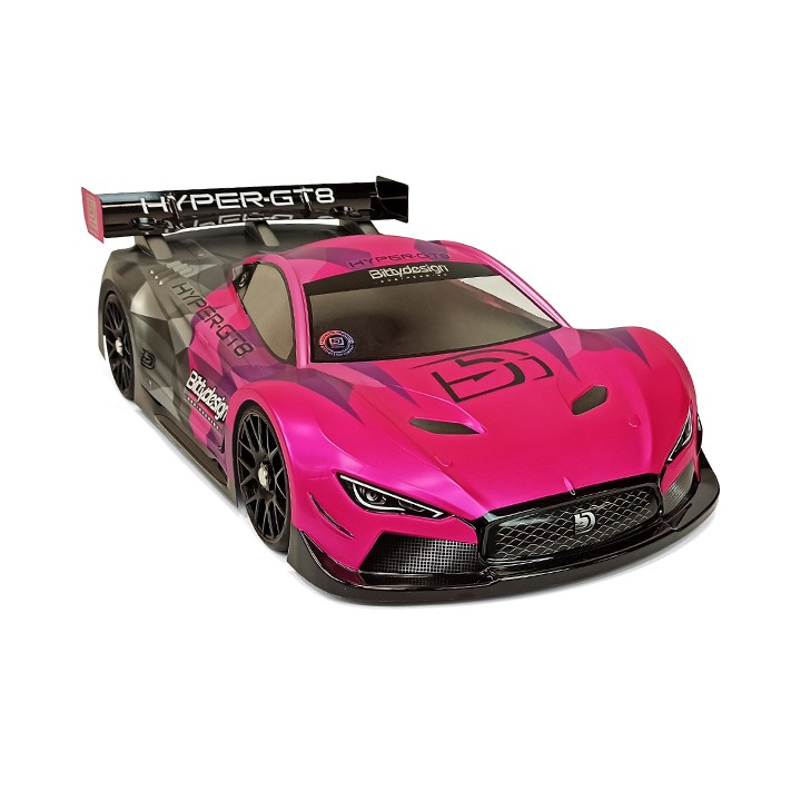 BDGT8-HYP Bittydesign Hyper-Gt8 1/8 Gt Clear Body 325mm Wheelbase