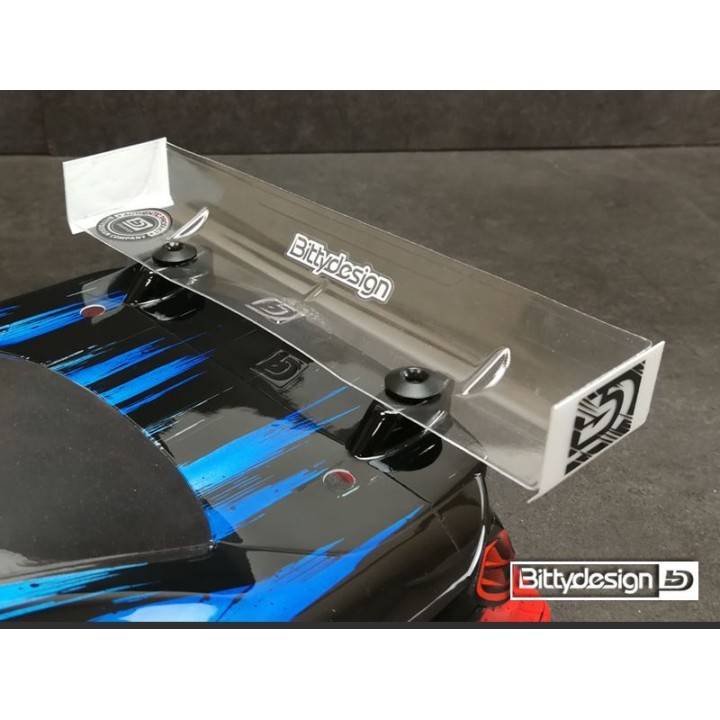 BDRW-190STK Bittydesign Rear Hard Wing For 190mm 1/10 Tc Stock