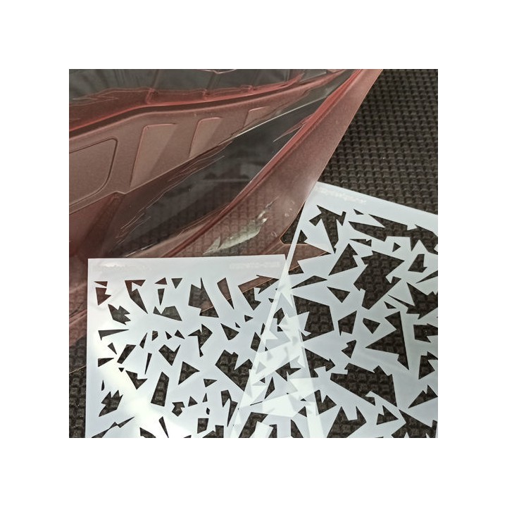 BDSTC-018 Bittydesign Vinyl Stencil - Camo Artic (A + B)