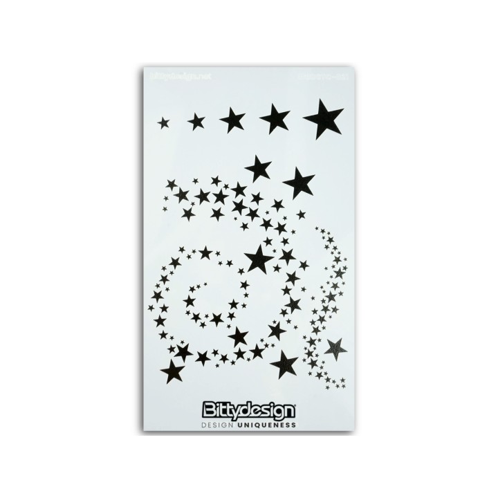 BDSTC-021 Bittydesign Vinyl Stencil - Stars V2