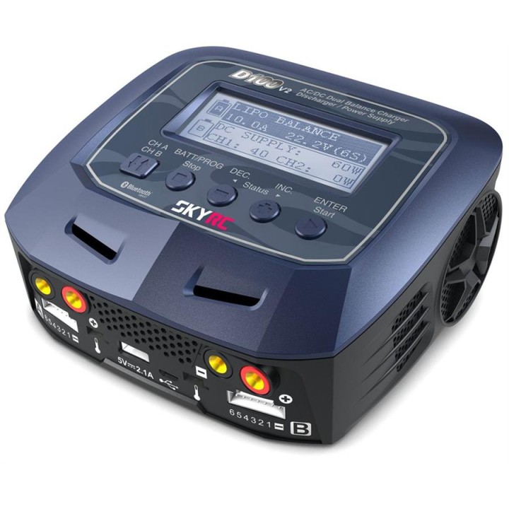 SK-100131 Sky Rc Skyrc D100 Ac/Dc Duo Lipo 1-6S 2X100W - V2