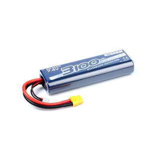 N999301XT60 Nosram Lipo 3100 2S 50C Stickpack Hardcase - Xt60 Plug