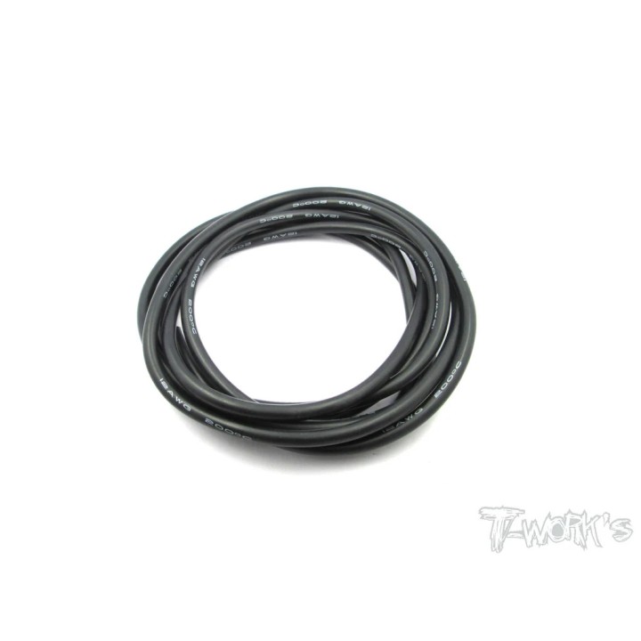 EA-026BK T-Works 12 Gauge Silicone Wire (Black) 2M