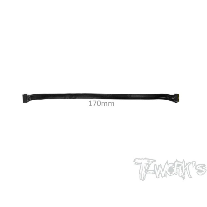 EA-038-170 T-Works Bl Motor Flat Sensor Cable 170mm (Black)