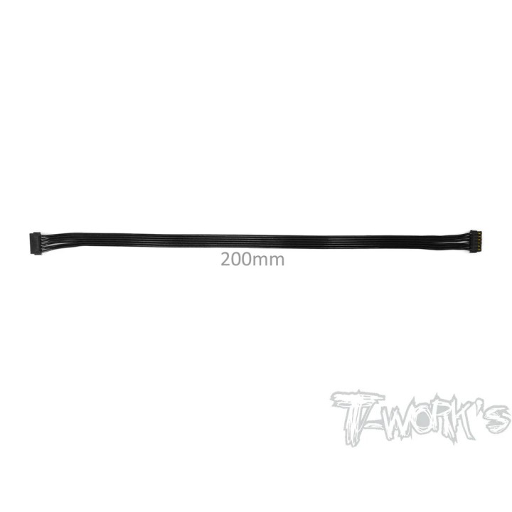 EA-038-200 T-Works Bl Motor Flat Sensor Cable 200mm (Black)