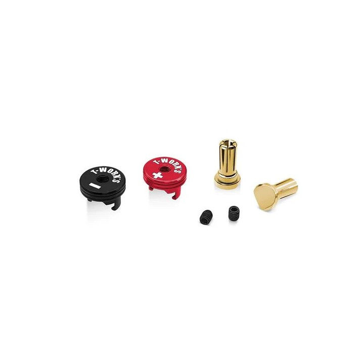 EA-040-5BR T-Works Polarity Heatsink Connector 5mm - Black/Red