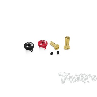 EA-040-5BRL T-Works Heatsink Connector 5mm Long - Black/Red