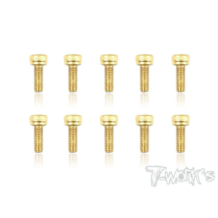 GSS-308H T-Works Screws Gold Chc 3X8mm (10)
