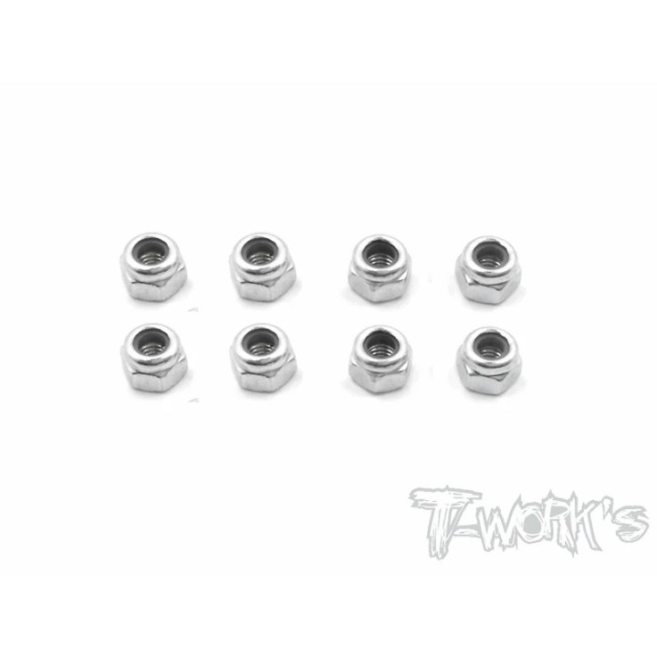 NSS-3LN T-Works Nickel M3 Lock Nuts (8Pcs.)