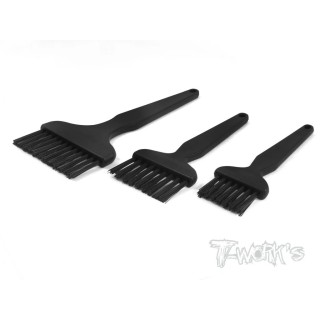 TA-061 T-Works Width Board Cleaning Nylon Bristle Brush 3Pcs./Set