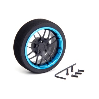 69318 Hiro Seiko Steering Mf Wheel Y-Type [Flat Black+T-Blue]