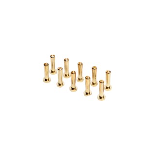 LRP65951 Lrp 4mm Gold Connectors - Worksteam - 18mm Length (10 Pcs.)