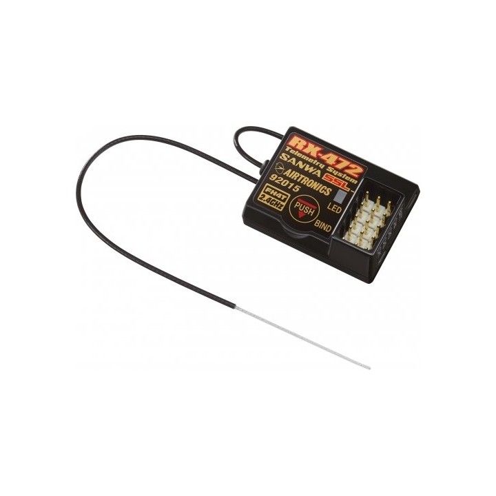 Sanwa RX-472 Receiver 4-Ch 2.4GHz FHSS-4T SSR/SSL