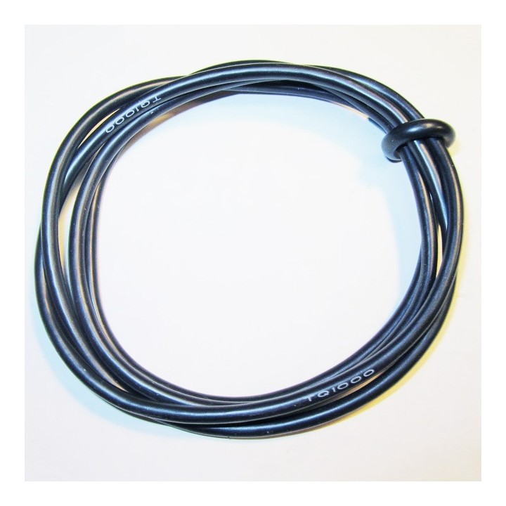 TQ Wire 1000 14 3' Black Gauge Wire