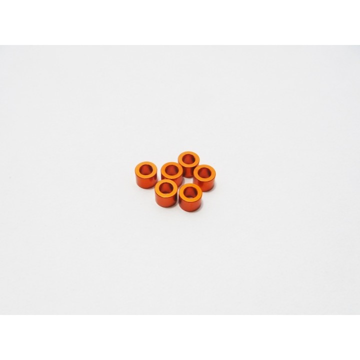 69467 Hiro Seiko 3mm Alloy Spacer Set (3.0T/4.0T/5.0T) [Orange]