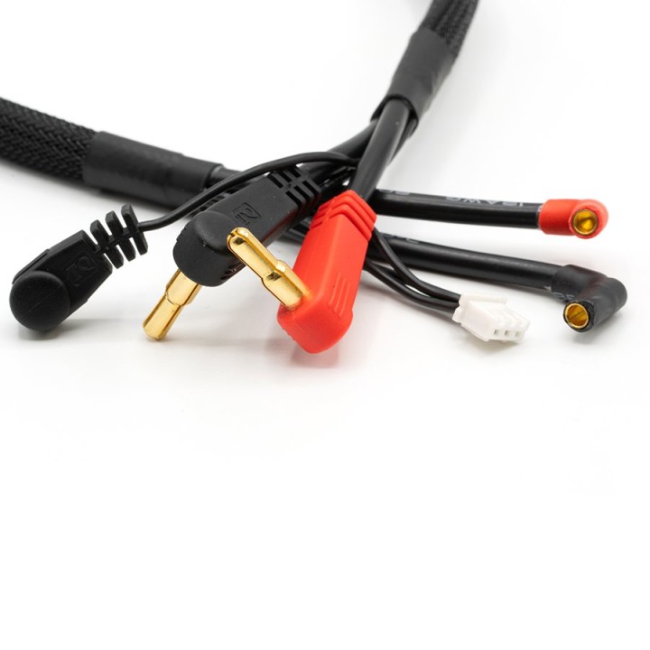TQ Wire 2S Charge Cable with Strain Relief 4/5mm Low Profile Tubes X6