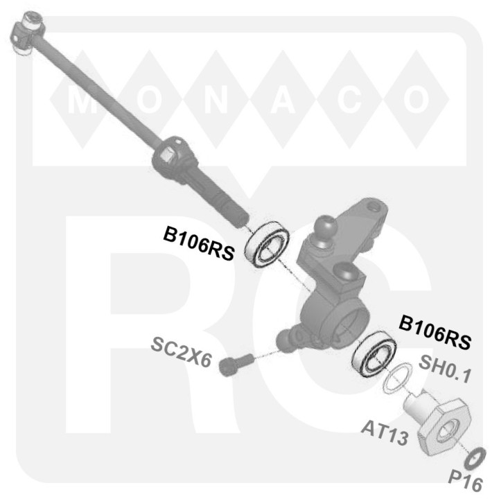 B106RS Awesomatix MR106RS Bearing (2)