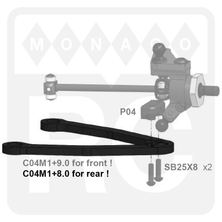 C04M1+8.0 Awesomatix Suspension Arm