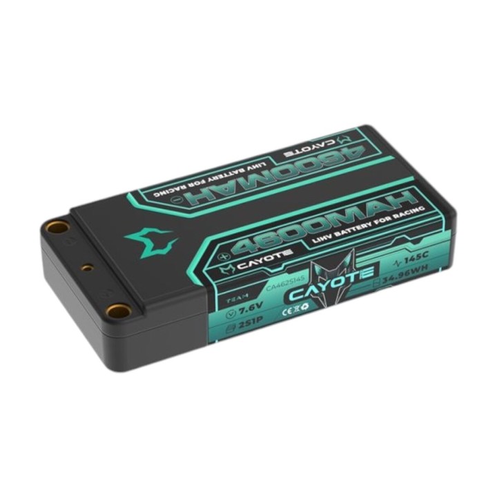 CAYOTE Racing 4600mAh 2S Shorty LiPo Battery 7,6V 145C 163g