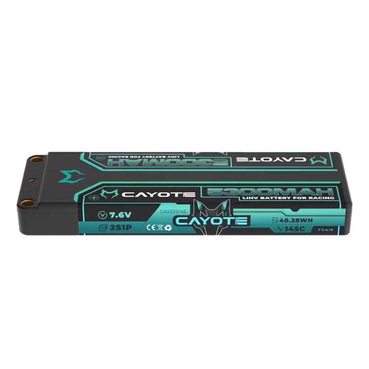 CAYOTE Racing 5300mAh 2S LiPo Battery 7,6V 145C 197g