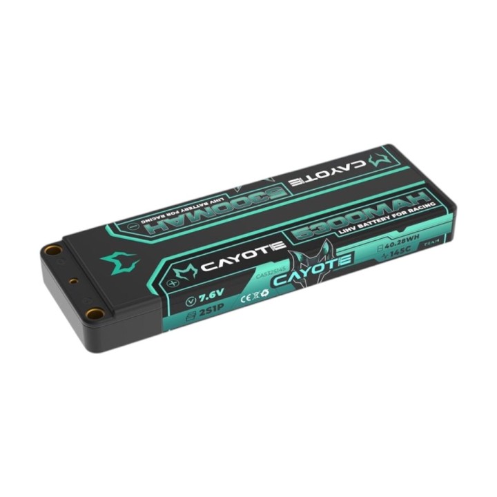 CAYOTE Racing 5300mAh 2S LiPo Battery 7,6V 145C 197g