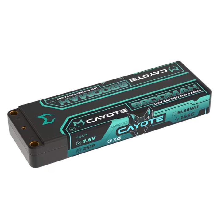 CAYOTE Racing 6800mAh 2S LiPo Battery 7,6V 145C 249g
