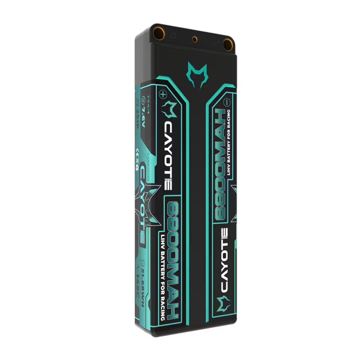 CAYOTE Racing 6800mAh 2S LiPo Battery 7,6V 145C 249g