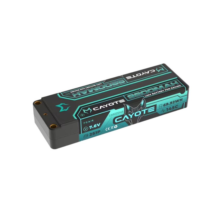 CAYOTE Racing 9200mAh 2S LiPo Battery 7,6V 145C 319g