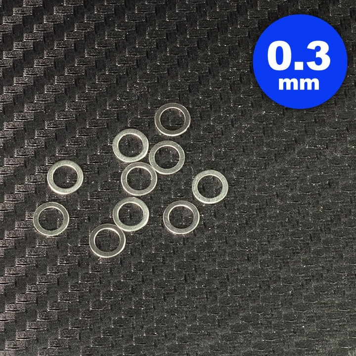 CM-A004-04 InfinityRC 4X6 Shim Set (0.1, 0.2, 0.3mm Each10Pcs)