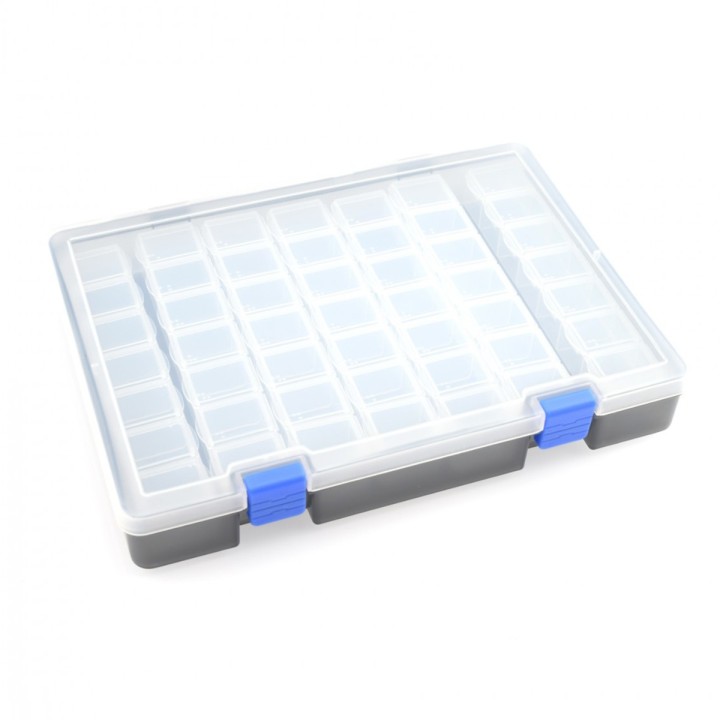 Koswork 7x7 Parts Box 245x175x38mm 49 compartments, 7 each row
