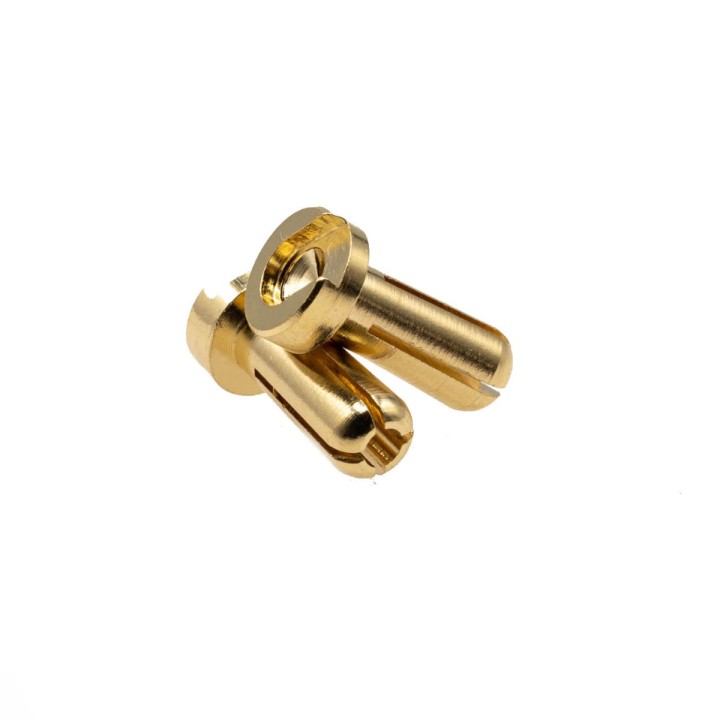 MonacoRC 4mm Gold Plug Male 12mm (2pcs)
