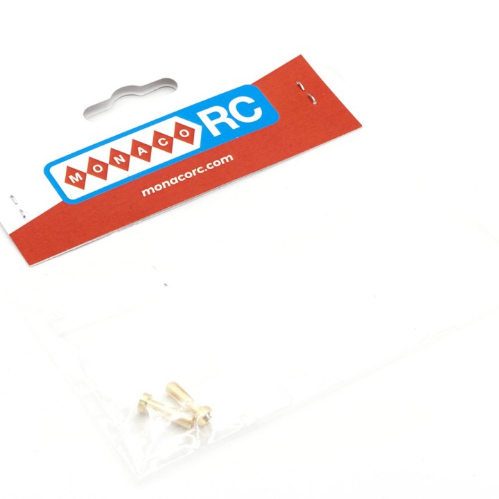MonacoRC Gold Plated 4mm Bullet Banana Connector 18mm Long