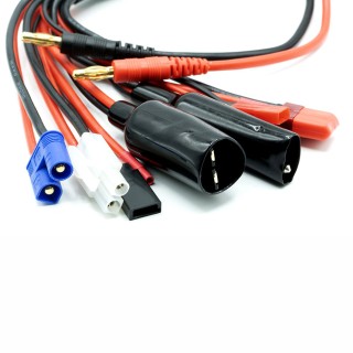 MonacoRC Adapter Cord with 8 Connectors - 4mm 14awg