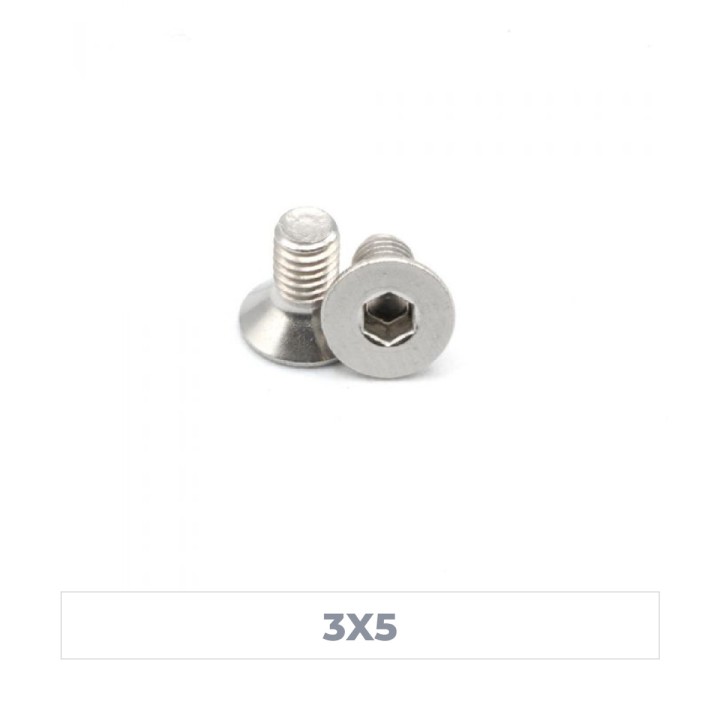MonacoRC Steel Flat Screw 3x5 (10)