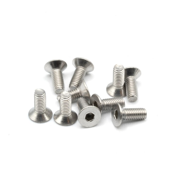 MonacoRC Steel Flat Screw 3x8 (10)