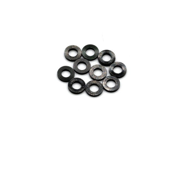 MonacoRC Alu Shim 3x6x2mm - Black (10)