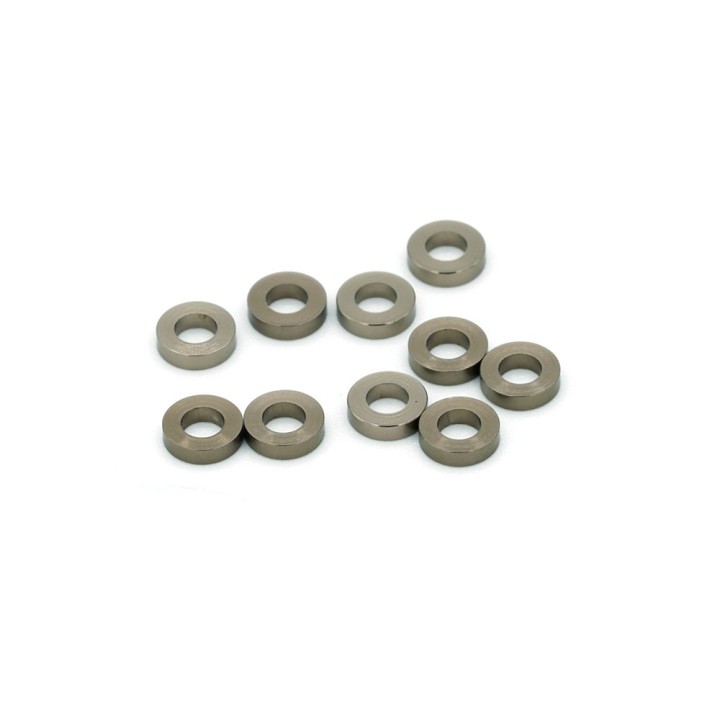 MonacoRC Alu Shim 3x6x1.5mm - Smoke Grey (10)