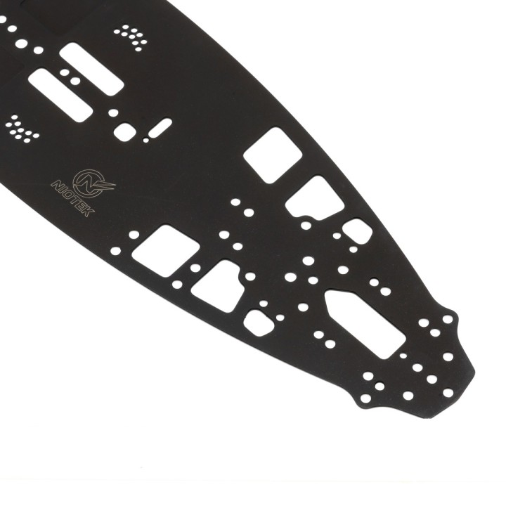 Niotek Spring Steel PTFE Chassis 1.2mm Mugen MTC3 with screws