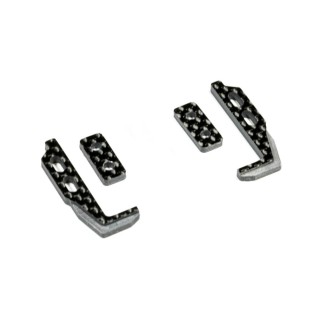 RcMaker GeoCarbon Slim Battery Mount Set for Mugen MTC2