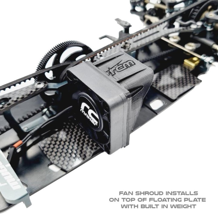 RCM-MTC2-FEPC LCG Floating Receiver/Fan Plate Set Mugen MTC2 - Carbon