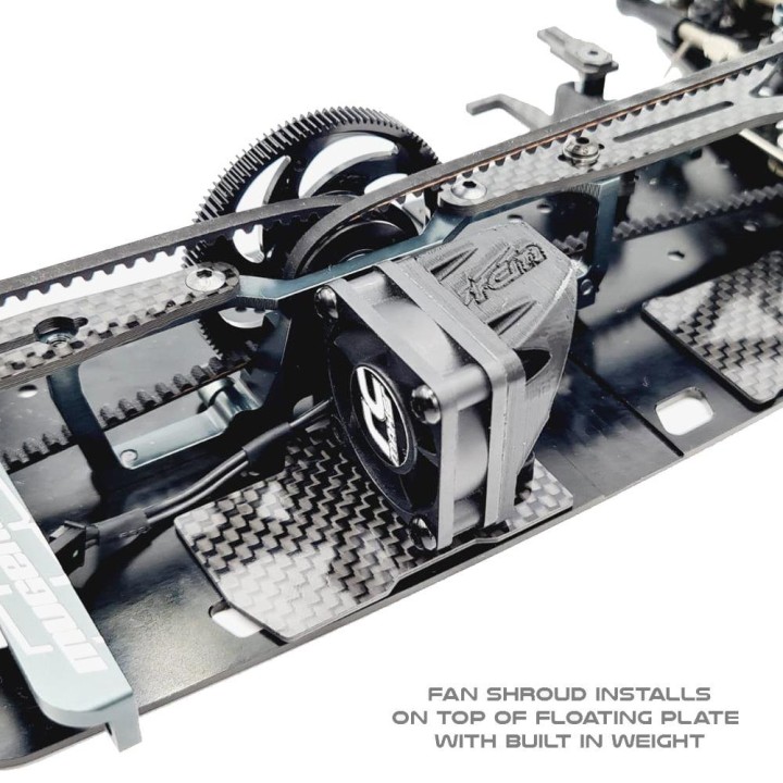 RCM-MTC2-FEPC LCG Floating Receiver/Fan Plate Set Mugen MTC2 - Carbon