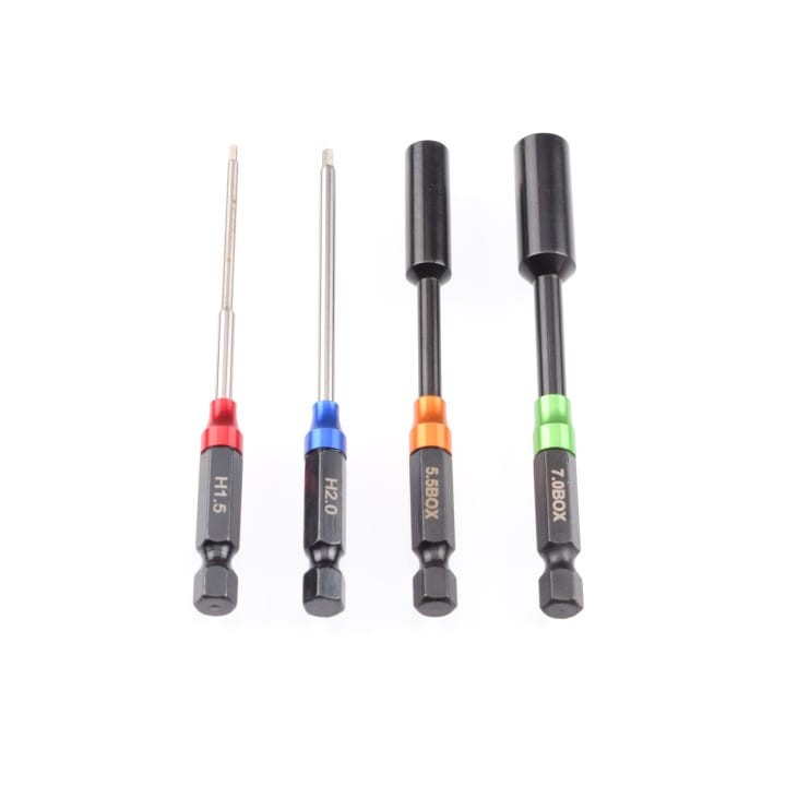 """Ruddog Metric Hex Nut 1/4"""" Power Tool Wrench Set 1.5 2.0 5.5 7.