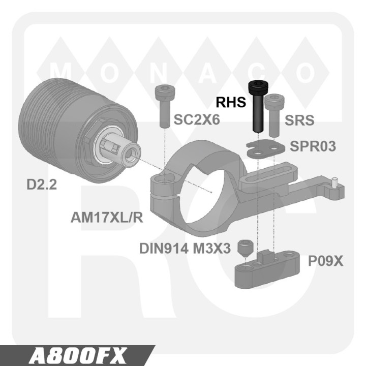 SB3X4F Awesomatix M3x4 Button Flanged Head Screw (2)