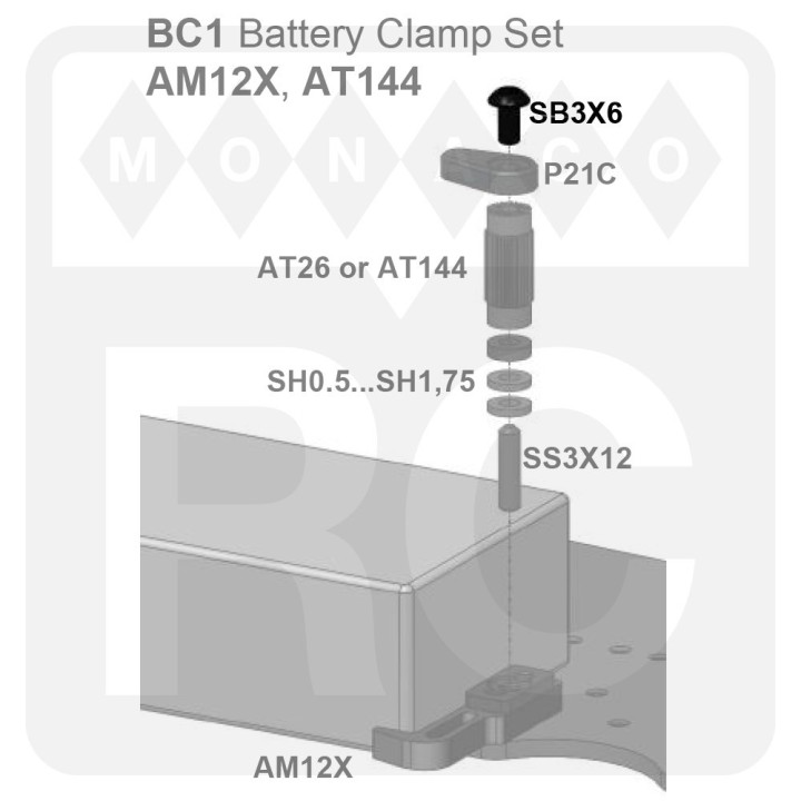 SB3X6 Awesomatix M3x6 Button Head Screw (4)