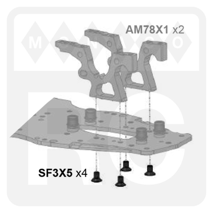 SF3X5 Awesomatix M3x5 Flat Head Screw (5)